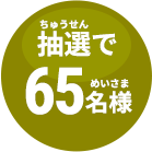 抽選で65名様