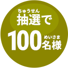 抽選で100名様